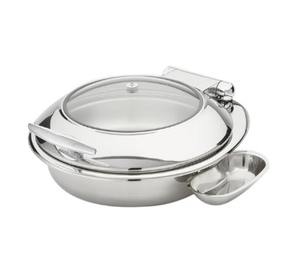 Marco de plato de frotamiento de acero inoxidable de calidad superior al por mayor media tapa de vidrio 7 litros equipo de servicio de restaurante calentador de alimentos - Product Image 6