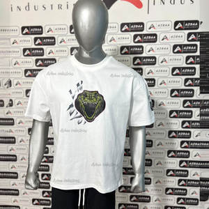 เสื้อยืดพิมพ์ลายกราฟิกแนวสตรีทไซส์ใหญ่พิเศษสำหรับผู้ชายเสื้อยืดผ้าฝ้าย100% โอเวอร์ไซส์ออกแบบได้ตามต้องการเสื้อยืดครอปบ็อกซี่ - Product Image 1