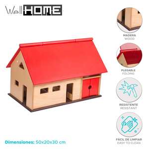 WELL HOME Maisons de jeu multicolores pour enfants, design ferme amusant pour les jeux en plein air - Product Image 2