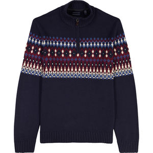 Custom LOGO <b>Men</b> Sweater Jacquard Pattern Jumper Design Winter Pullover Casual Crew Neck Knitwear Custom <b>Knitted</b> Sweater for <b>Men</b> - Product Image 1