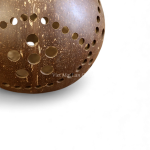 Porte-bougie en coquille de noix de coco pour une décoration de table naturelle et une ambiance relaxante à la maison en provenance du Vietnam - Product Image 2