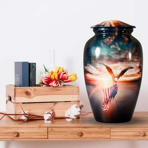 Aigle avec drapeau américain Urne souvenir pour cendres humaines Urnes de crémation commémoratives Petit pour cendres humaines Adulte Femme Taille personnalisée - Product Image 6