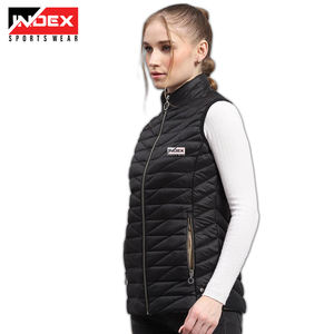 Veste matelassée en duvet léger à bas prix pour femmes veste matelassée en tissu à bulles OEM sans manches coupe-vent veste matelassée - Product Image 5
