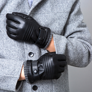 Gants en cuir véritable pour hommes Gants de conduite/d'habillage d'hiver Fashion Wear Meilleurs gants en cuir pour hommes - Product Image 4
