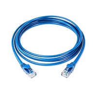 Cable de Red Cat5e Cat6 con Cubierta Flexible de PVC, Cable Ethernet con Conector RJ45, Estándar de Rendimiento de Frecuencia de 100MHz 250MHz