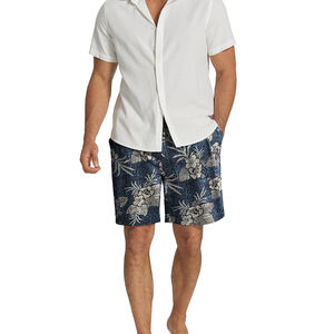 Short de sport à séchage rapide pour hommes, confortable et élastique à la taille, short de sport solide et respirant en maille imprimée avec logo personnalisé - Product Image 4