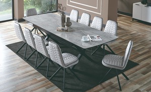 Mesa de comedor lujosa moderna con sillas Juego de muebles elegantes para una experiencia gastronómica cómoda - Product Image 2