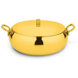 Cazuela de forma ovalada de lujo de cobre de acero inoxidable de alta calidad con tapa para uso en cocina y servicio - Product Image 5