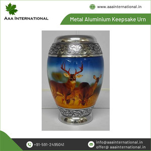 Urnes chinoises en aluminium en métal cloisonné de qualité supérieure et de qualité supérieure pour cendres humaines adultes Fournitures funéraires - Product Image 5