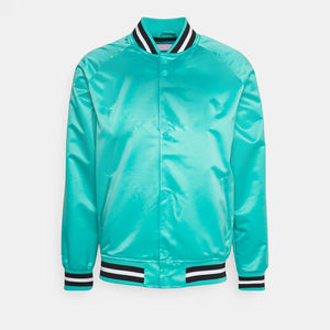 Premium Quality Satin Baseball <b>Jacket</b> <b>Men</b> Autumn Casual <b>Slim</b> <b>Fit</b> Stand Collar Solid Color Satin Varsity <b>Jacket</b> for <b>Men</b> - Product Image 5