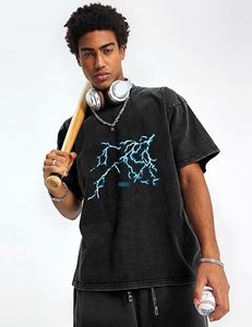 T-shirts à manches courtes unisexes pour hommes en gros, polyester/coton, impression numérique, coupe classique, t-shirts vintage décontractés - Product Image 5