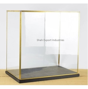 Kích thước lớn hộp thủy tinh Showcase hiển thị hộp đồng thau khung hiển thị tủ handmade Tabletop lưu trữ hộp thủy tinh - Product Image 2