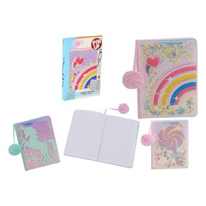 Fantasy Secret <b>Diary</b> <b>A5</b> Hardcover Leather Cover 100 Sheets PIN up Assorted - Product Image 1