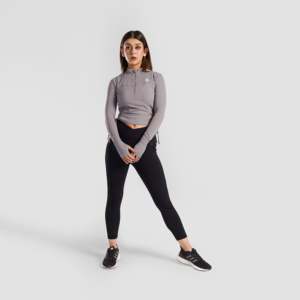 Leggings décontractés sans couture en spandex et nylon, taille haute, noirs, avec motif, taille XL et 3XL, pour la saison hivernale, modèle Glide 2.0 - Product Image 4