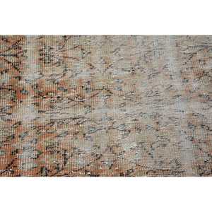 4x5.7 ft Rug, Turkish Rug, Vintage <b>Brown</b> <b>Wool</b> Persian Rug - Product Image 5
