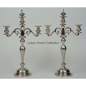 Candélabre forgé couleur or Designer fantaisie table mariage et pièce maîtresse décor église maison et bougeoir de noël - Product Image 3