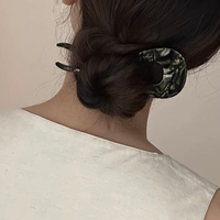 Épingle à cheveux en acétate en forme de U pour femmes Logo personnalisé épingle française accessoires de cheveux à la mode 2025 épingles à cheveux pour les filles