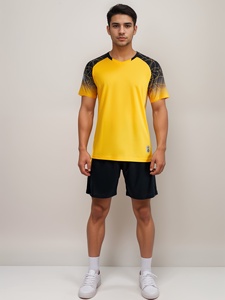 High Quality Custom Sublimation Football Kit Soccer Jersey & Shorts Custom Logo 100% <b>Polyester</b> Custom Colors Team Uniform Design - Product Image 2
