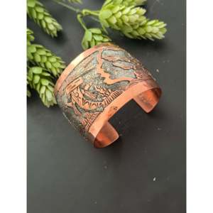 Elaine Becenti Fashion Cuff Bracelet <b>Copper</b> Story Teller - Product Image 4