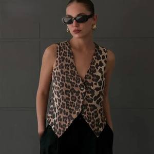 Gilet de costume décontracté pour femme en coton respirant, couleur unie, col à revers, poches à rabat, blazer, nouveau costume de bureau pour femme, gilet - Product Image 5