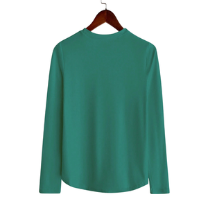 <b>Womens</b> Long Sleeve Crew Neck T-<b>Shirt</b> Casual <b>Loose</b> Fit Plain Top Soft Stretch Comfortable Everyday Wear Fashion Clothing XL Quick - Product Image 2