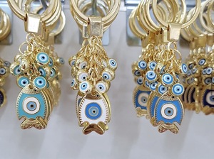 DAFNI <b>BIG</b> PAZAR Metal Enamel Gold Carabiner Keychain with Unique Enamelled Tips Various Shapes and Embossing Printing - Product Image 5