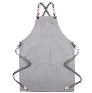 Delantales de salón unisex 2025 con bolsillos de cuero Delantales de peluquero de cuero para salones - Product Image 2