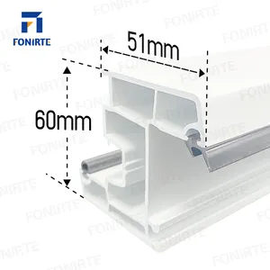 Cửa sổ hồ sơ fonirte nhà máy Bán buôn máy đùn màu trắng khung uPVC/PVC đùn nhựa hồ sơ nhà sản xuất