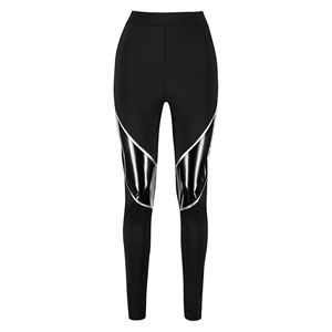 Leggings de sublimation à motif solide de qualité supérieure pour les amateurs de fitness Tissu durable avec impressions personnalisables pour des styles uniques - Product Image 1