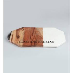 Durable <b>Wooden</b> & Resin Chopping Board with a Smooth Surface Perfect for <b>Slicing</b> Dicing and Food Preparation in Any Kitchen - Product Image 5