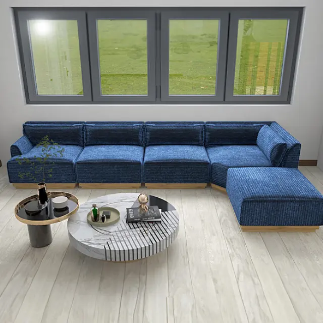 Nordic Design Sofa Set Meubels Goede Prijs Comfortabele Modulaire Amfori Certificering Aangepast Schuim Van Vietnam Fabrikant