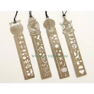 Marca de libro chapada en oro de diseñador de hojas más demandadas Fabricante de marcapáginas de mesa de alta calidad de latón de mayor calidad Venta superior - Product Image 3