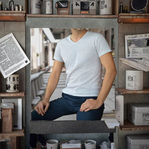 เสื้อยืดแขนสั้นสำหรับผู้ชายเสื้อยืดลำลองดีไซน์คุณภาพสูงสำหรับผู้ชายเสื้อยืดคอกลมไม่พันผ้าสำหรับใส่ในฤดูร้อน - Product Image 4