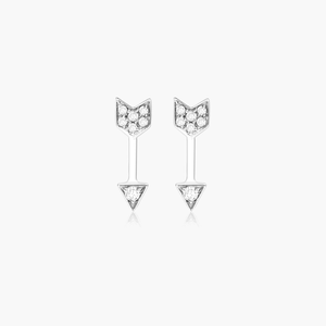Style de luxe 925 argent Moissanite diamant boucles d'oreilles élégant Design géométrique mousseux pavé réglage minimaliste cadeaux de luxe - Product Image 1