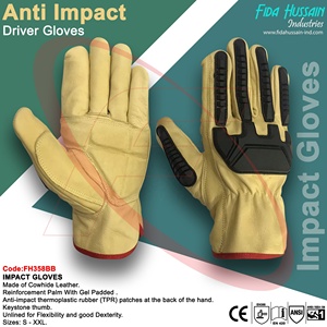 Gants de conducteur personnalisés de protection contre les chocs de qualité supérieure pour un usage quotidien 2024 gros gants de soudage Tig gants en cuir du Pakistan - Product Image 6