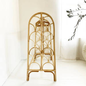 Handmade Rattan Clothes <b>Stand</b> <b>Hanger</b> <b>Clothing</b> Rack Organizer Racks Cheapest Price OEM Accepted Wholesale - Product Image 3