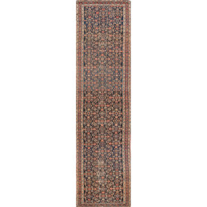 Aalam Luxury Persian Blue Hand-Knotted Wool Rug with Floral Jacquard Design Pae-5742 for Home or Teen Washable Jute <b>Carpet</b> - Product Image 1