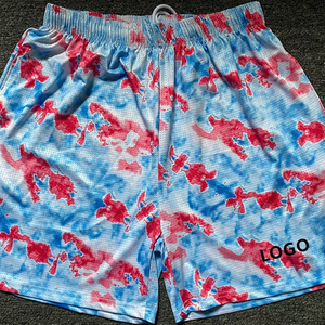 2023 Oem vente en gros hommes séchage rapide Sublimation maille Shorts Fitness tissu éponge motif 6XL été chaud plage impression par transfert - Product Image 5