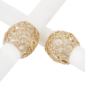 Anillos de Servilleta Elegantes y Modernos de Aluminio Chapado en Oro, Hechos a Mano para Decoración de Mesa, Bodas, Fiestas, Restaurantes y Cocina - Product Image 6