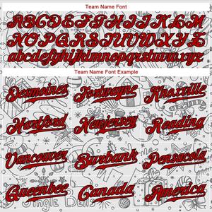 เสื้อเบสบอลแท้ดีไซน์ลาย3D สีขาวแดง-ดำแบบกำหนดเอง - Product Image 4