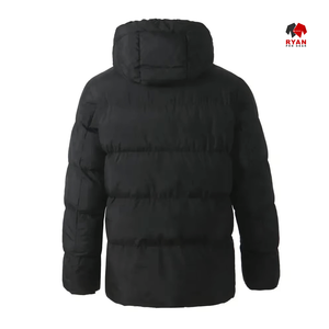 Chaqueta Acolchada Informal para Hombre con Capucha y Cierre de Cremallera Ryan Pro Gear, Impermeable, con Logotipo Personalizado ODM - Product Image 3