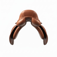 Selle d'endurance anglaise en cuir personnalisée, confortable, polyvalente, pour le saut d'obstacles et l'équitation