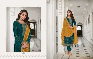 Nouvel arrivage de broderie lourde en fausse georgette de qualité supérieure Salwar Kameez avec Dupatta World Wide Exporter - Product Image 4