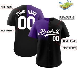 Maillot de baseball avec contraste de couleurs audacieuses et sublimation sur toute la surface maille respirante performance fit OEM tailles jeunes/adultes - Product Image 6