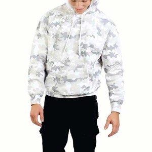 เสื้อสเวตเตอร์แบบสวมหัวของผู้ชายเสื้อมีฮู้ดผ้าคอตตอนเปิดไหล่และ100% โลโก้ตามสั่งสำหรับผู้ชาย - Product Image 2