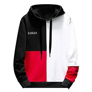 Último jersey de alta calidad, sudaderas con capucha de gran tamaño para hombre con bloqueo de Color, colección de invierno para hombre, tarifa barata/precio de fábrica 2026 - Product Image 1