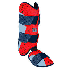 Protector de Espinilla de Béisbol Personalizado de Cuero QST, Protección Profesional para Piernas de Softbol, Cierre de Velcro Antideslizante, Proveedor de Béisbol - Product Image 2