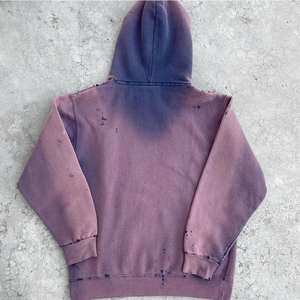 Sweat-shirt vintage personnalisé, délavé, pour homme, délavé à l'acide, peinture éclaboussée, décoloré par le soleil, sans cordon - Product Image 6