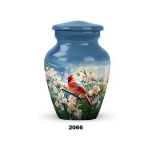 Urna de cremación grande de pájaro Cardenal para cenizas masculinas y femeninas adultas urna decorativa funeraria para cenizas humanas hombres y mujeres - Product Image 1