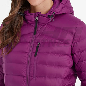 Veste bulle imperméable | Manteau épais et chaud en coton avec marque personnalisée Logo personnalisé Veste bouffante pour les femmes - Product Image 5